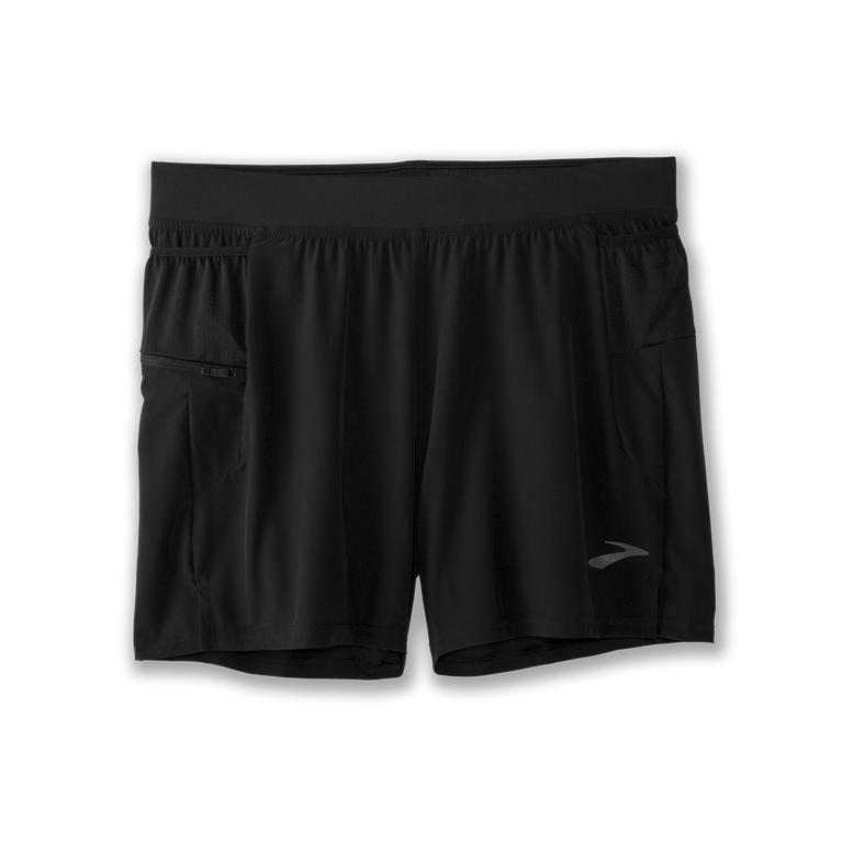 Brooks Sherpa 5 2-in-1 Running Shorts - Men's - Black (10462-YNSM)